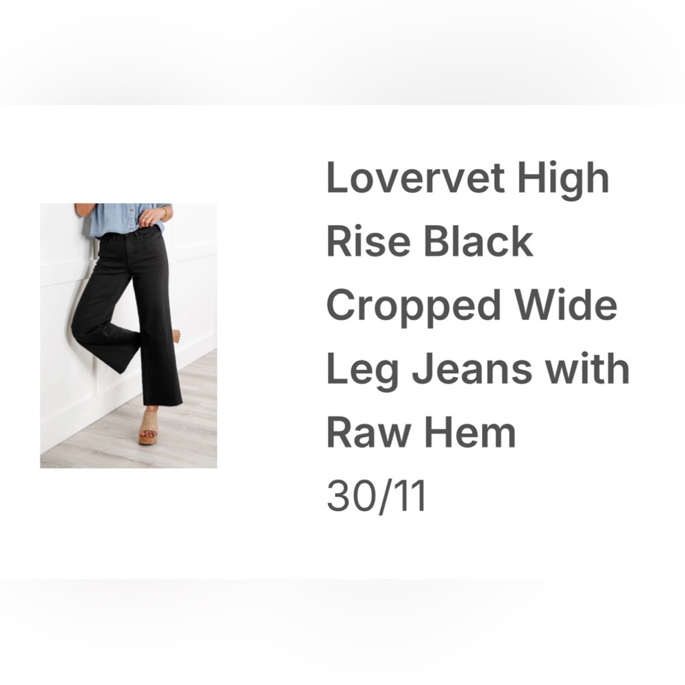 Judy Blue Black Flare Wide Leg Cropped Jeans